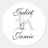 DIY Custom Monogram Sticker (Voorkant)