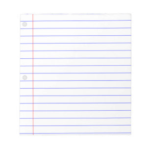 DIY CUSTOM NOTEBOOK PAPIER BLOCK MET THIN LINES NOTITIEBLOK
