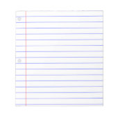 DIY CUSTOM NOTITIEBOEK PAPER BLOCK MET THIN LINES NOTITIEBLOK (Voorkant)