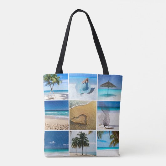 DIY Custom Photo Collage Tote Bag (Achterkant)