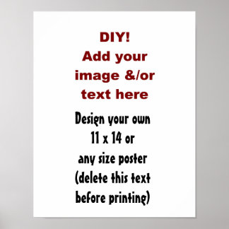 DIY Custom Poster U ontwerpt uzelf