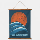 DIY Custom Travel Poster Beach Ocean Surfting Them Hangend Wandkleed (Voorkant)