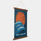 DIY Custom Travel Poster Beach Ocean Surfting Them Hangend Wandkleed (Gebogen)