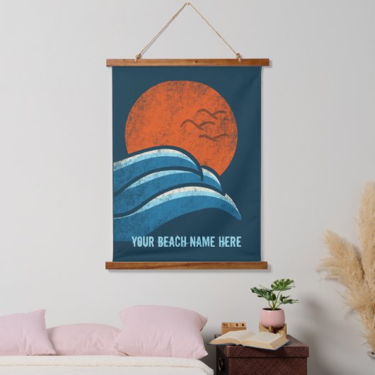 DIY Custom Travel Poster Beach Ocean Surfting Them Hangend Wandkleed (Slaapkamer)