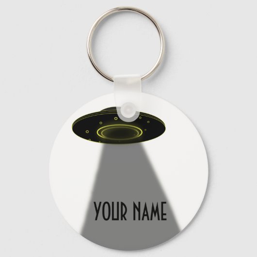 DIY CUSTOM UFO, SCHRIJF JOUW NAAM SLEUTELHANGER (Voorkant)