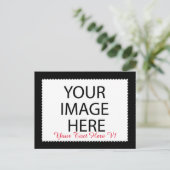 DIY Custom Zazzle Foto Frame You Design Yourself Briefkaart (Staand voorkant)