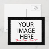 DIY Custom Zazzle Foto Frame You Design Yourself Briefkaart (Voorkant / Achterkant)