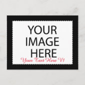 DIY Custom Zazzle Foto Frame You Design Yourself Briefkaart (Voorkant)