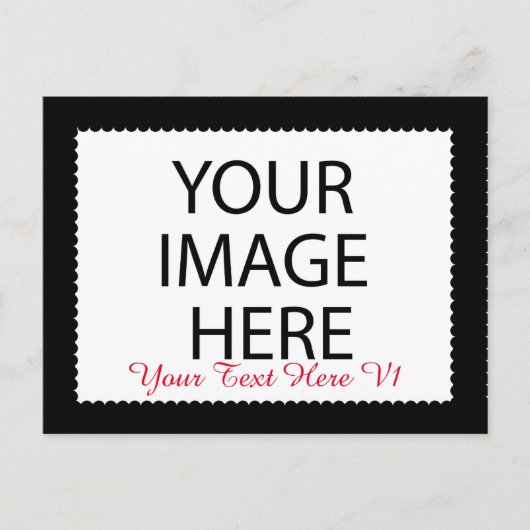 DIY Custom Zazzle Foto Frame You Design Yourself Briefkaart (Voorkant)