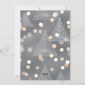 DIY Customizable Photo Template Clean Snow Bokeh Feestdagenkaart (Achterkant)