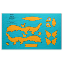 DIY Cut en Sew Koi Dragon Plushie - Orenji Ogon Stof