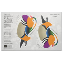 DIY Cut & Naai Pluche Mannelijke Mandarijn Eend