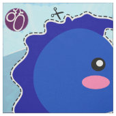 DIY Cut & Sew: Blue Seahorse Stof (Swatch)