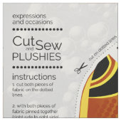 DIY Cut & Sew Pluche Halfmoon Butterflyfish Stof (Swatch)