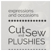 DIY Cut & Sew Pluche Halfmoon Butterflyfish Stof (Close Up)