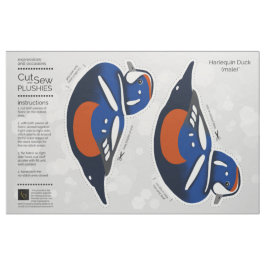 DIY Cut & Sew Pluche Mannelijke Harlekijn Eend Stof