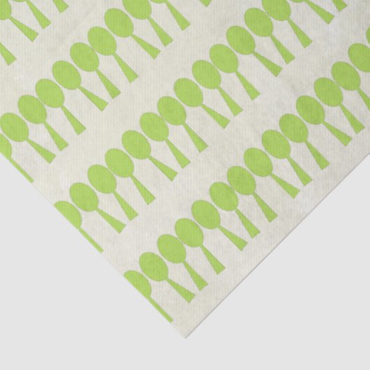 DIY Decoupage Modern Green Forest Tissuepapier (Detail)