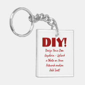 DIY Design Uw eigen aangepaste Sleutelhanger (Voorkant Links)