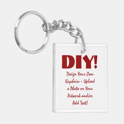 DIY Design Uw eigen aangepaste Sleutelhanger (Voorkant Links)