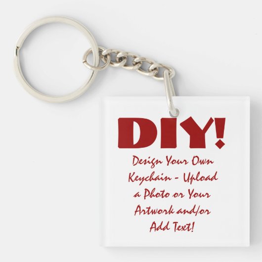 DIY Design Uw eigen aangepaste Sleutelhanger (Voorkant)