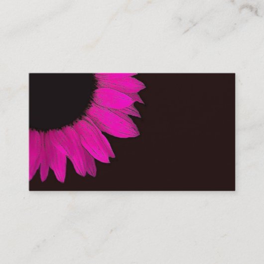 DIY Design Your Ewn Colour Sunflower Calling Card Contactkaartje (Voorkant)