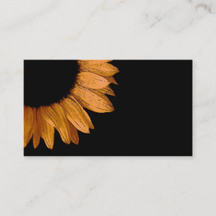 DIY Design Your Ewn Colour Sunflower Calling Card Contactkaartje