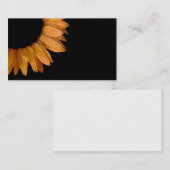 DIY Design Your Ewn Colour Sunflower Calling Card Contactkaartje (Voorkant / Achterkant)