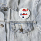 DIY Design Your Ewn Poker Party Casino Button Pin (In situ)