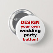 DIY Design Your Ewn Wedparty Button Pin (Voorkant /achterkant)
