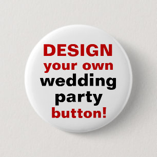 DIY Design Your Ewn Wedparty Button Pin