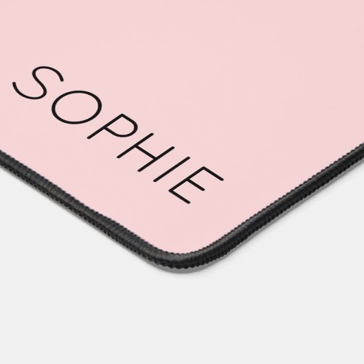DIY Desk Mat | Aangepaste kleur, tekst, naam, mono (Hoek)