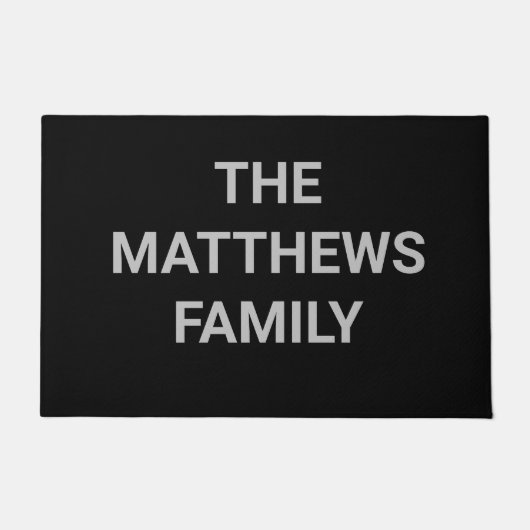 DIY Deurmat | Aangepaste kleur, naam, tekst (Voorkant)