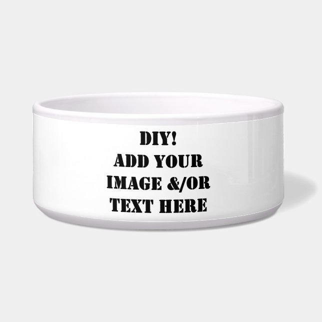 DIY Dog Drink en Food Bowl Voerbakje (Voorkant)