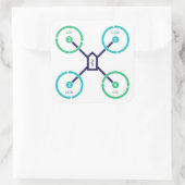DIY Drone QuadX Sticker (Tas)
