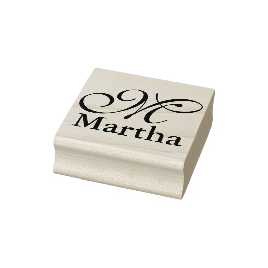 DIY - Eenvoudig monogram / Naam Rubberstempel (Stempel)