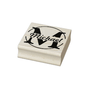 DIY - Eenvoudig monogram / naam Rubberstempel