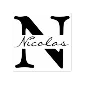 DIY - Eenvoudig monogram / Naam Rubberstempel (Afrduk)