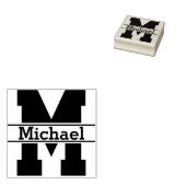 DIY - Eenvoudig monogram / Rubberstempel (Gestempeld)
