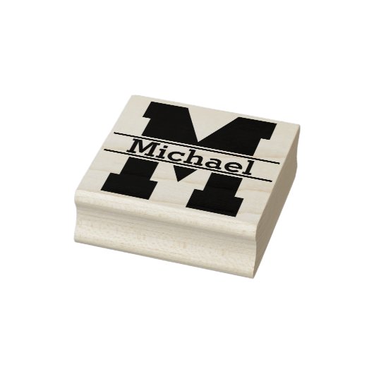 DIY - Eenvoudig monogram / Rubberstempel (Stempel)