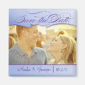 DIY Eggplant Photo Save the Date Magnet (Voorkant)