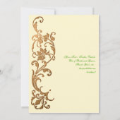 DIY Elegant Simpliciet in Emerald en Bronze Kaart (Achterkant)