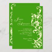 DIY Elegant Simpliciet in Emerald en Cream Kaart (Voorkant / Achterkant)