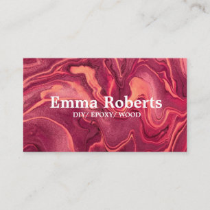 DIY EPOXY WOOD Visitekaartje