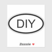 DIY Euro Stijl Ovale Vorm Sticker (Vel)
