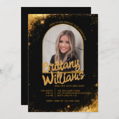 DIY Eye Catching Aangepaste foto Verjaardag Afstud Kaart (Voorkant / Achterkant)