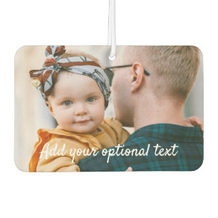 DIY Familie Foto en Tekst Rechthoek Luchtverfrisser