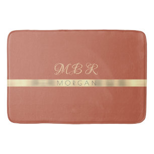 DIY Fancy Gold Monogram, naam Gold Strip, koper Badmat