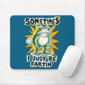 DIY Fartin Sometimes Collage I Just Frog Poster Fu Muismat (Met muis)