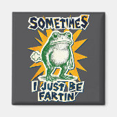 DIY Fartin Sometimes Collage I Just Frog Poster Jo Magneet (Voorkant)