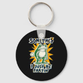 DIY Fartin Sometimes Collage I Just Frog Poster Sm Sleutelhanger (Voorkant)